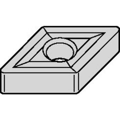 DNGP 431 Hi-Double Positive|P TN10U, 1/64″ Corner Radius, 3/16″ Thick, 1/2″ Inscribed Circle, AlTiN, Turning Indexable Insert - Eagle Tool & Supply