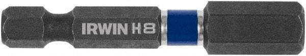 Irwin - 8mm Hex Bit - 1/4" Hex Drive, 2" OAL - Eagle Tool & Supply