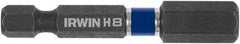 Irwin - 8mm Hex Bit - 1/4" Hex Drive, 2" OAL - Eagle Tool & Supply