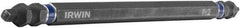 Irwin - #2" Square Size Phillips/Square Screwdriver Bit - 1/4" Hex Drive, 6" OAL - Eagle Tool & Supply