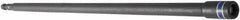 Irwin - 1/4" Magnetic Nutsetter - 1/4" Hex Drive, 12" OAL, 7/16" Socket Nose Diam - Eagle Tool & Supply
