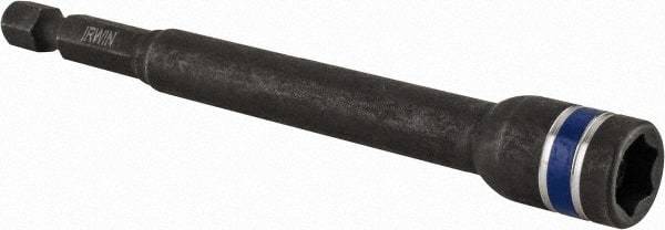 Irwin - 5/16" Magnetic Nutsetter - 1/4" Hex Drive, 4" OAL, 1/2" Socket Nose Diam - Eagle Tool & Supply