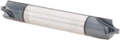 Scientific Cutting Tools - 1/8" Radius, 3/8" Mill Diam, 3 Flute Solid Carbide Corner Rounding End Mill - Double End, AlTiN+ Finish, 2-1/2" OAL, 3/8" Shank Diam - Eagle Tool & Supply