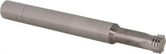 Scientific Cutting Tools - 7/16-20 UNF, 0.34" Cutting Diam, 3 Flute, Solid Carbide Helical Flute Thread Mill - Internal Thread, 0.8" LOC, 3-1/2" OAL, 3/8" Shank Diam - Eagle Tool & Supply