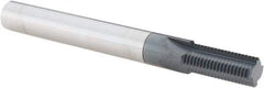 Scientific Cutting Tools - 7/16-24 Thread, 3/8" Shank Diam, AlTiN+ Coating, Solid Carbide Straight Flute Thread Mill - 4 Flutes, 3-1/2" OAL, 7/16" Min Noml Diameter - Eagle Tool & Supply