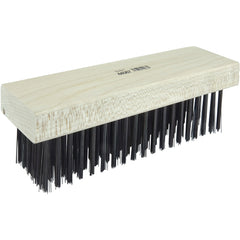 Block Type Scratch Brush, .014 Steel Fill, Flat Face - Eagle Tool & Supply