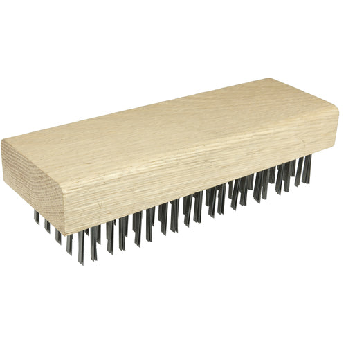 Butcher Block Brush, Flat Wire Fill, 1-1/4″ Trim Length - Eagle Tool & Supply