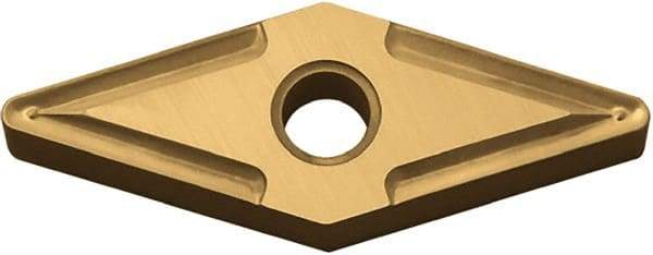 Kyocera - VNMG332 Grade CA5525 Carbide Turning Insert - TiCN/Al2O3/TiN Finish, 35° Diamond, 3/8" Inscr Circle, 3/16" Thick, 1/32" Corner Radius - Eagle Tool & Supply