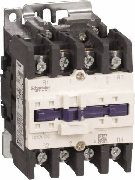 Schneider Electric - 4 Pole, 110 Coil VAC at 50/60 Hz, 80 Amp at 440 VAC, Nonreversible IEC Contactor - Bureau Veritas, CCC, CSA, CSA C22.2 No. 14, DNV, EN/IEC 60947-4-1, EN/IEC 60947-5-1, GL, GOST, LROS, RINA, RoHS Compliant, UL 508, UL Listed - Eagle Tool & Supply