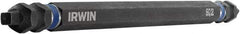 Irwin - #2 x #2" Square Size D/E Square Recess Screwdriver Bit - 1/4" Hex Drive, 6" OAL - Eagle Tool & Supply