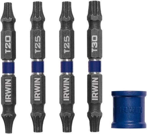 Irwin - 5 Piece, Torx Handle, Double End Bit Set - Eagle Tool & Supply