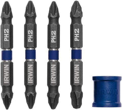 Irwin - 5 Piece, Phillips Handle, Double End Bit Set - No. 1 to No. 3 Phillips - Eagle Tool & Supply