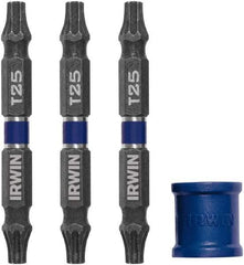 Irwin - 4 Piece, Torx Handle, Double End Bit Set - Eagle Tool & Supply