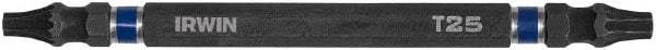 Irwin - T20 x T25 D/E Torx Screwdriver Bit - 1/4" Hex Drive, 4" OAL - Eagle Tool & Supply