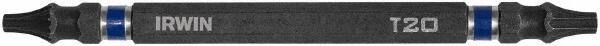 Irwin - T15 x T20 D/E Torx Screwdriver Bit - 1/4" Hex Drive, 4" OAL - Eagle Tool & Supply