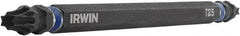 Irwin - T25 x T25 Torx Bit - 1/4" Hex Drive, 6" OAL - Eagle Tool & Supply