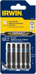Irwin - T30 Torx Bit - 1/4" Hex Drive, 2" OAL - Eagle Tool & Supply