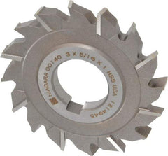 Keo - 3" Diam x 5/16" Width of Cut, 16 Teeth, High Speed Steel Side Milling Cutter - Staggered Teeth, Uncoated - Eagle Tool & Supply