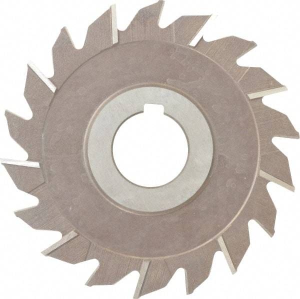 Keo - 4" Diam x 3/16" Width of Cut, 18 Teeth, High Speed Steel Side Milling Cutter - Staggered Teeth, Uncoated - Eagle Tool & Supply