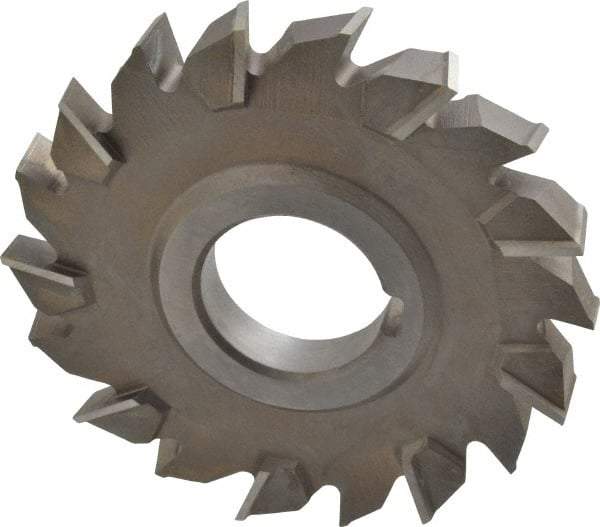 Keo - 4" Diam x 1/2" Width of Cut, 18 Teeth, High Speed Steel Side Milling Cutter - Staggered Teeth, Uncoated - Eagle Tool & Supply