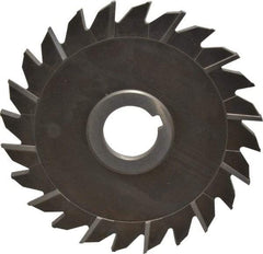 Keo - 6" Diam x 1/4" Width of Cut, 24 Teeth, High Speed Steel Side Milling Cutter - Staggered Teeth, Uncoated - Eagle Tool & Supply