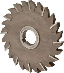 Keo - 6" Diam x 7/16" Width of Cut, 24 Teeth, High Speed Steel Side Milling Cutter - Staggered Teeth, Uncoated - Eagle Tool & Supply