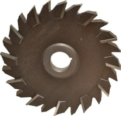 Keo - 6" Diam x 1/2" Width of Cut, 24 Teeth, High Speed Steel Side Milling Cutter - Staggered Teeth, Uncoated - Eagle Tool & Supply