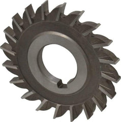 Keo - 3" Diam x 1/4" Width of Cut, 20 Teeth, High Speed Steel Side Milling Cutter - Straight Teeth, Uncoated - Eagle Tool & Supply