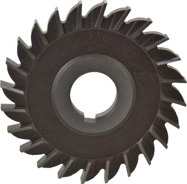 Keo - 4" Diam x 3/8" Width of Cut, 24 Teeth, High Speed Steel Side Milling Cutter - Straight Teeth, Uncoated - Eagle Tool & Supply