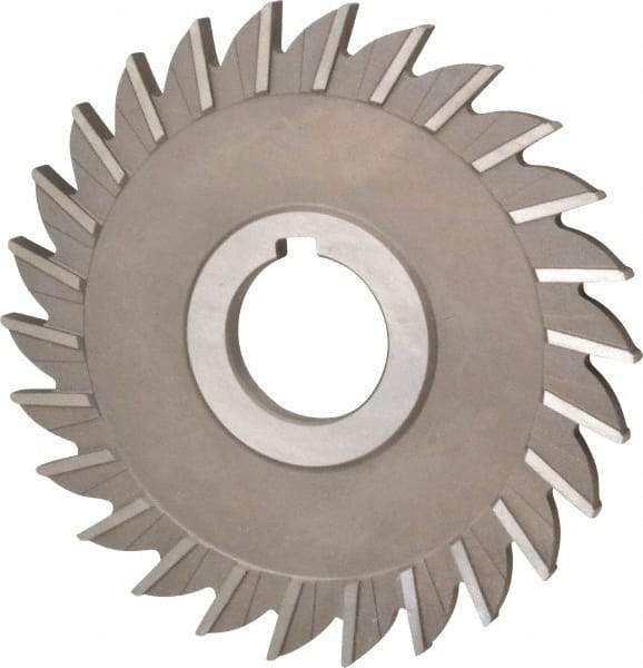 Keo - 5" Diam x 1/4" Width of Cut, 26 Teeth, High Speed Steel Side Milling Cutter - Straight Teeth, Uncoated - Eagle Tool & Supply