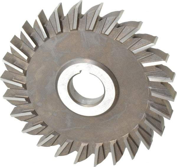 Keo - 5" Diam x 1/2" Width of Cut, 26 Teeth, High Speed Steel Side Milling Cutter - Straight Teeth, Uncoated - Eagle Tool & Supply