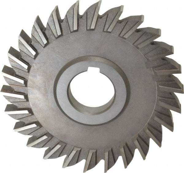 Keo - 5" Diam x 1/2" Width of Cut, 26 Teeth, High Speed Steel Side Milling Cutter - Straight Teeth, Uncoated - Eagle Tool & Supply