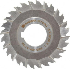 Keo - 3" Blade Diam x 3/32" Blade Thickness, 1" Hole, 28 Teeth, High Speed Steel Side Chip Saw - Staggered Tooth, Arbor Connection, Right Hand Cut, Uncoated - Eagle Tool & Supply