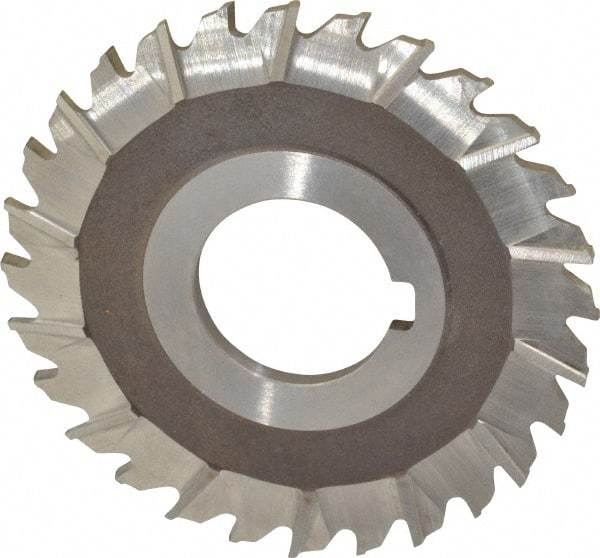 Keo - 3" Blade Diam x 1/8" Blade Thickness, 1" Hole, 28 Teeth, High Speed Steel Side Chip Saw - Staggered Tooth, Arbor Connection, Right Hand Cut, Uncoated - Eagle Tool & Supply