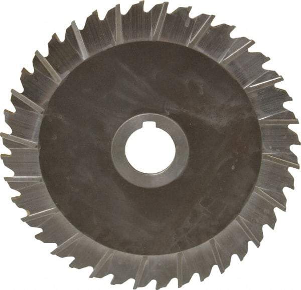 Keo - 6" Blade Diam x 1/8" Blade Thickness, 1" Hole, 40 Teeth, High Speed Steel Side Chip Saw - Staggered Tooth, Arbor Connection, Right Hand Cut, Uncoated - Eagle Tool & Supply