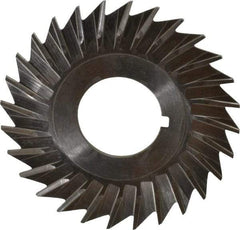 Keo - 2-1/2" Blade Diam x 1/16" Blade Thickness, 7/8" Hole, 28 Teeth, High Speed Steel Side Chip Saw - Straight Tooth, Arbor Connection, Right Hand Cut, Uncoated, with Keyway - Eagle Tool & Supply