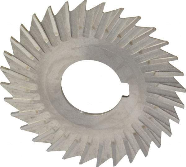 Keo - 3" Blade Diam x 1/16" Blade Thickness, 1" Hole, 32 Teeth, High Speed Steel Side Chip Saw - Straight Tooth, Arbor Connection, Right Hand Cut, Uncoated, with Keyway - Eagle Tool & Supply