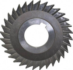 Keo - 3" Blade Diam x 1/8" Blade Thickness, 1" Hole, 32 Teeth, High Speed Steel Side Chip Saw - Straight Tooth, Arbor Connection, Right Hand Cut, Uncoated, with Keyway - Eagle Tool & Supply