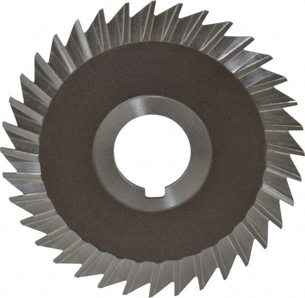 Keo - 4" Blade Diam x 3/32" Blade Thickness, 1" Hole, 36 Teeth, High Speed Steel Side Chip Saw - Straight Tooth, Arbor Connection, Right Hand Cut, Uncoated, with Keyway - Eagle Tool & Supply