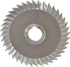 Keo - 5" Blade Diam x 5/32" Blade Thickness, 1" Hole, 40 Teeth, High Speed Steel Side Chip Saw - Straight Tooth, Arbor Connection, Right Hand Cut, Uncoated, with Keyway - Eagle Tool & Supply