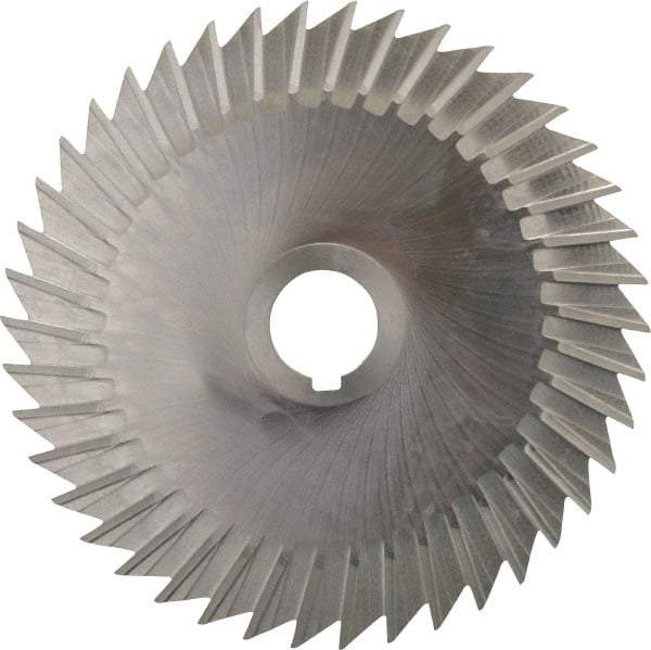 Keo - 6" Blade Diam x 1/16" Blade Thickness, 1" Hole, 42 Teeth, High Speed Steel Side Chip Saw - Straight Tooth, Arbor Connection, Right Hand Cut, Uncoated, with Keyway - Eagle Tool & Supply