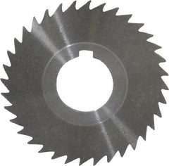 Keo - 3" Diam x 3/64" Blade Thickness x 1" Arbor Hole Diam, 36 Tooth Slitting and Slotting Saw - Arbor Connection, Right Hand, Uncoated, High Speed Steel, 10° Rake, Concave Ground - Eagle Tool & Supply