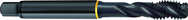 M10x1.5 D6 3-Flute HSS-E Semi-Bottoming 40 degree Spiral Flute Tap-Steam Oxide - Eagle Tool & Supply