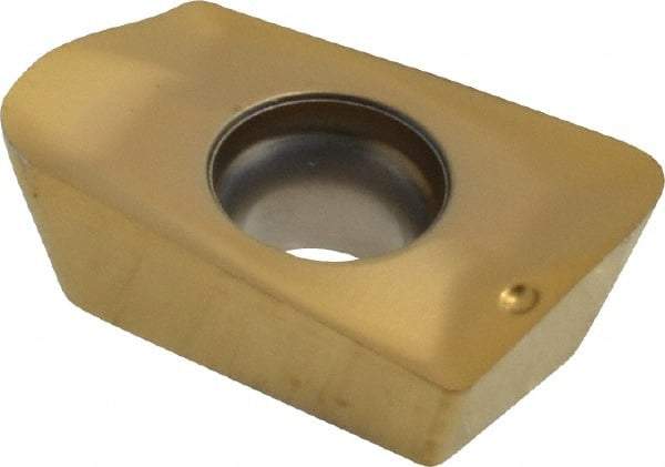 Seco - XOEX120416 E06 Grade F15M Carbide Milling Insert - TiAlN/TiN Finish, 0.199" Thick, 1/16" Corner Radius - Eagle Tool & Supply