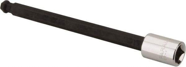 Paramount - 3/8" Drive, 9mm Hex Bit Socket - 6" OAL, 5" Bit Length, Ball End - Eagle Tool & Supply