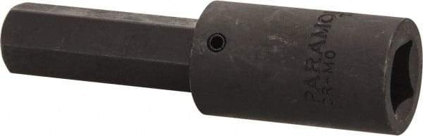 Paramount - 1/2" Drive, 15mm Impact Hex Bit Socket - 3-5/8" OAL - Eagle Tool & Supply
