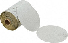 3M - 5" Diam, 220 Grit Silicon Carbide Adhesive PSA Disc - Very Fine Grade, Gray, A Weighted Backing, Flexible, Use with Random Orbital Sanders - Eagle Tool & Supply