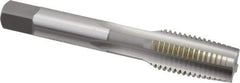 OSG - M16x2.00 Metric Fine 6H 4 Flute Bright Finish High Speed Steel Straight Flute Standard Hand Tap - Taper, Right Hand Thread, 3-13/16" OAL, 1-13/16" Thread Length, D7 Limit, Oversize - Exact Industrial Supply