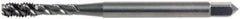 OSG - 5/8-18 UNF 4 Flute 3B Plug Spiral Flute Tap - High Speed Steel, Oxide Finish, 3-13/16" OAL, Right Hand Flute, Right Hand Thread, H3, Series 13020 - Eagle Tool & Supply
