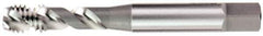 OSG - M10x1.25 Metric Fine 3 Flute Plug Spiral Flute Tap - Cobalt, Nitride Finish, 2-15/16" OAL, Left Hand Flute, Right Hand Thread, D5, Series 13163 - Eagle Tool & Supply